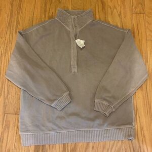 Aerie NWT Oh snap pullover sweatshirt stone harbor